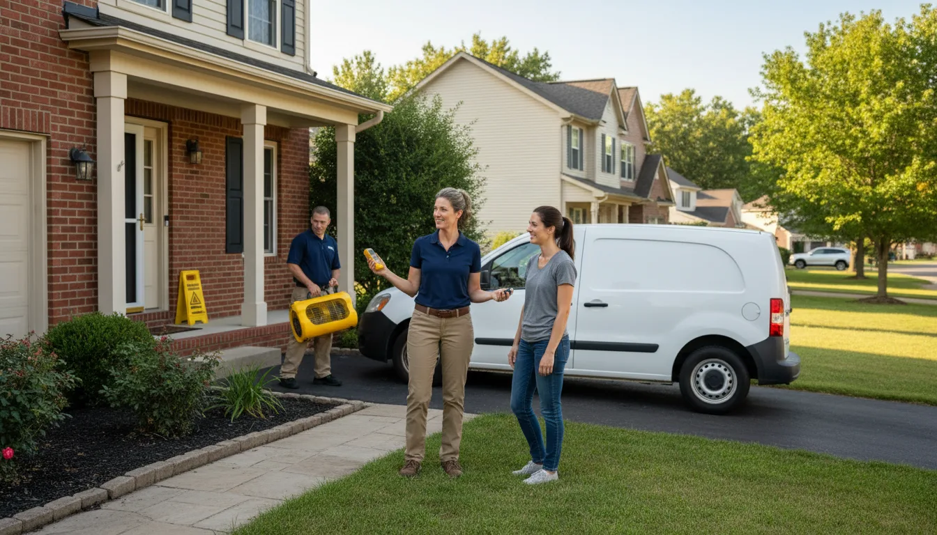 Residential water damage restoration in Moffat, CO